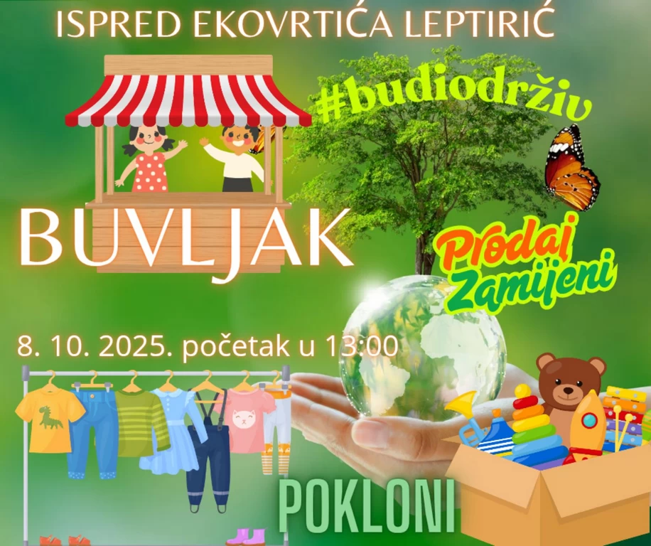 Poziv na 9. buvljak u PO Leptirić